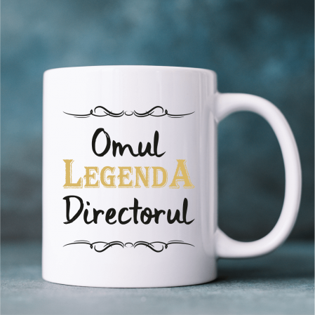 Cani albe - Cană personalizată - Pentru director