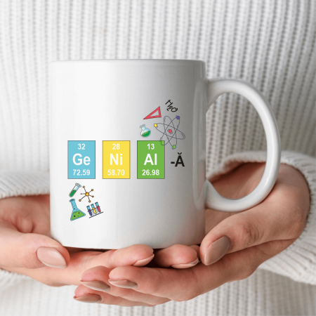 Cani albe - Cană personalizată - Pentru profesor de chimie