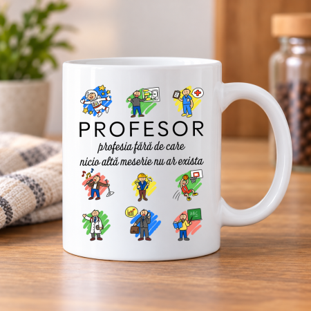 Cani albe - Cană personalizată - Pentru profesori - M10