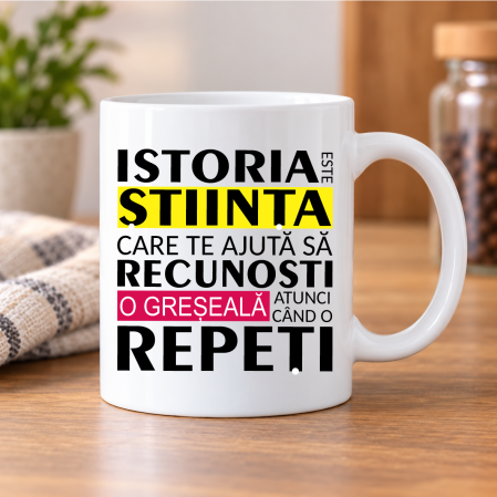 Cani albe - Cană personalizată - Profesor de istorie