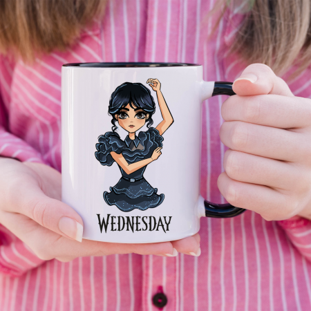 Cani colorate - Cană personalizată - Wednesday - Model 5