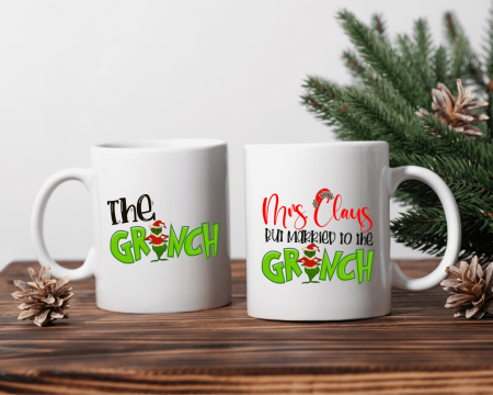 Căni personalizate pentru cuplu - Cani personalizate pentru cuplu - Crăciun - Grinch