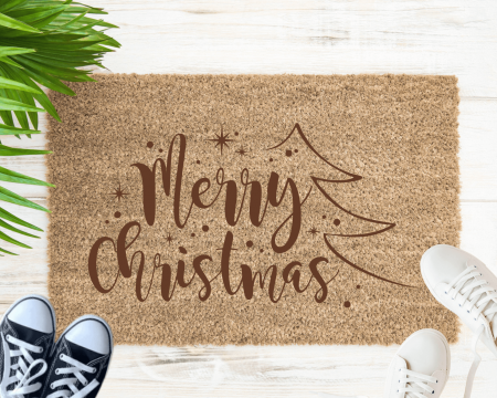 Covorașe de intrare - Covoraș intrare de exterior personalizat - Merry Christmas