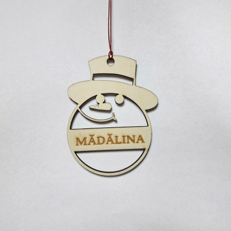Globuri personalizate - Glob personalizat din lemn - Crăciun - Model 2