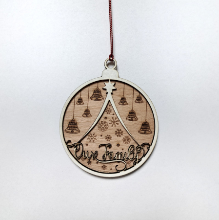 Glob personalizat din lemn - Our family [1]