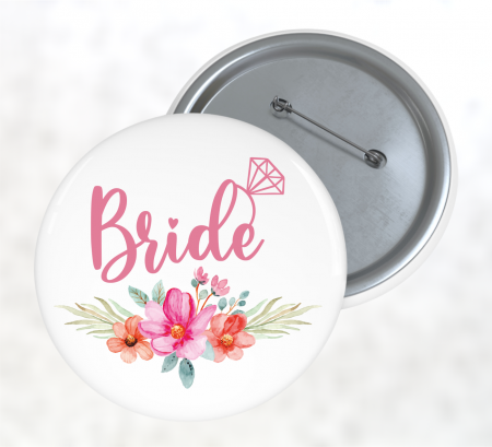 Insigne personalizate - Insignă personalizată - Bride - Floral