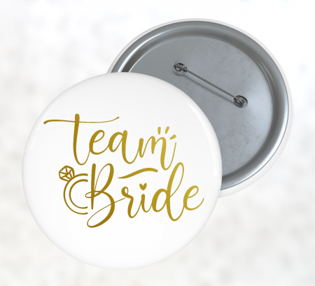 Insigne personalizate - Insignă personalizată - Team Bride - Inimioară