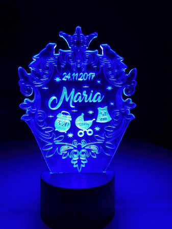 Lampi LED 3D - Lampa LED 3D inimioare