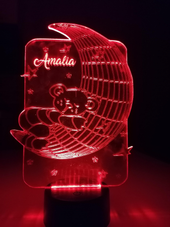 Lampa LED 3D inimioare [1]