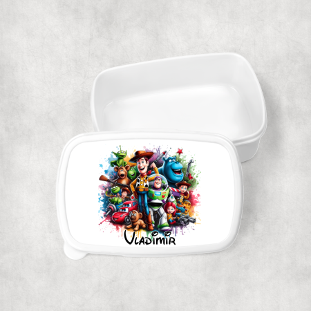 Cadouri pentru copii - Lunch box personalizat cu nume - Eroii Toy Story