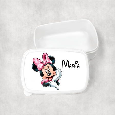 Lunch box-uri personalizate - Lunch box personalizat cu nume - Minnie