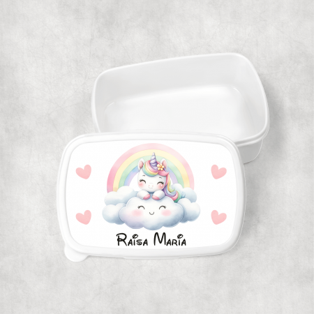 Lunch box-uri personalizate - Lunch box personalizat cu nume - Unicorn
