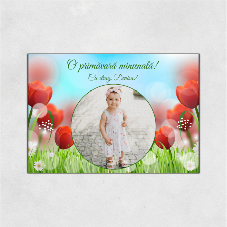 Magneți mărțișor personalizați - Magnet mărțișor personalizat - Model 12