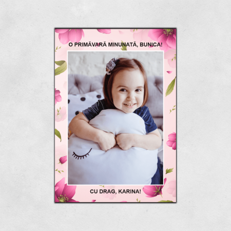 Magneți mărțișor personalizați - Magnet mărțișor personalizat - Model 18