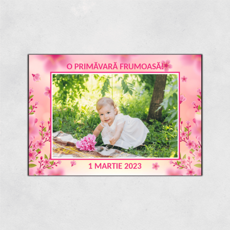 1-8 Martie - Magnet mărțișor personalizat - Model 6