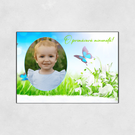 Magneți mărțișor personalizați - Magnet mărțișor personalizat - Model 9