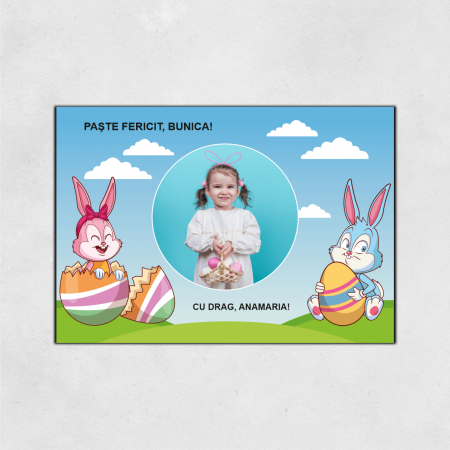Magneți personalizați Paște - Magnet personalizat Paște - Model 14