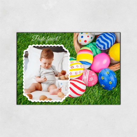 Magneți personalizați Paște - Magnet personalizat Paște - Poză și mesaj