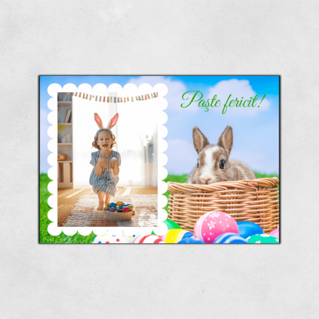Magneți personalizați Paște - Magnet personalizat Paște - Poză și text