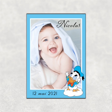 Mărturii magnetice băieți - Mărturie magnet botez - Baby Donald