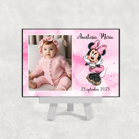 Mărturii magnetice fetițe - Mărturie magnet botez - Minnie - Model 15
