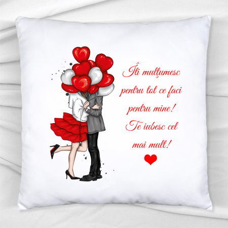 Perne - Pernă personalizată - Cuplu - Text