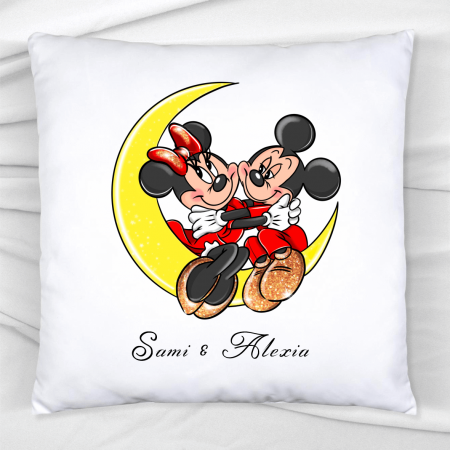 Perne personalizate - Pernă personalizată - Mickey & Minnie - Model 3