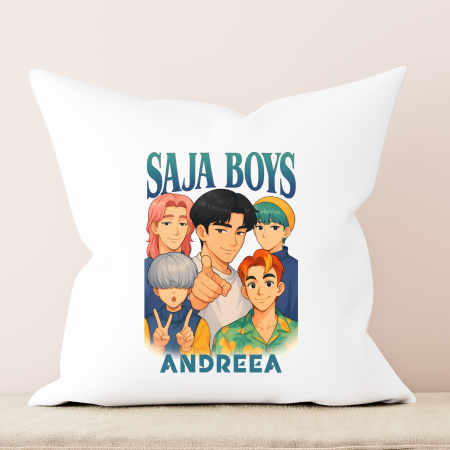 Perne - Pernă personalizată - Saja Boys - Kpop Demon Hunters - M2