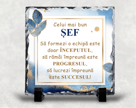 Alte cadouri personalizate - Placă de ardezie personalizată - Celui mai bun șef - M2