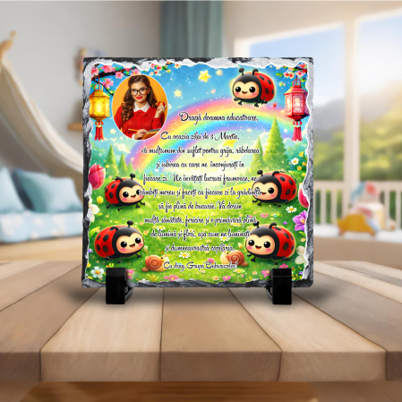 Plăci de ardezie - Placă de ardezie personalizată - Pentru educatoare - Grupa Buburuzelor