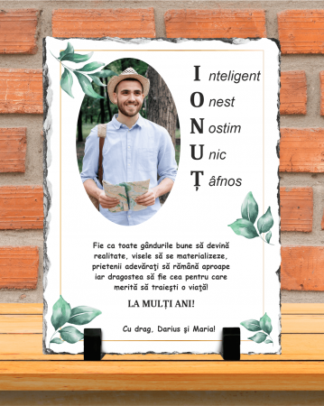 Plăci de ardezie - Placă de ardezie personalizată - Pentru Ionuț