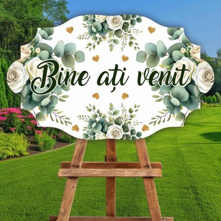 Plăcuțe bine ați venit - Plăcuță nuntă - Bine ați venit - M4