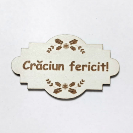 Decorațiuni Crăciun - Plăcută personalizată cu mesaj pentru aranjamente - Crăciun - Model 1