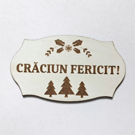 Decorațiuni Crăciun - Plăcută personalizată cu mesaj pentru aranjamente - Crăciun - Model 2
