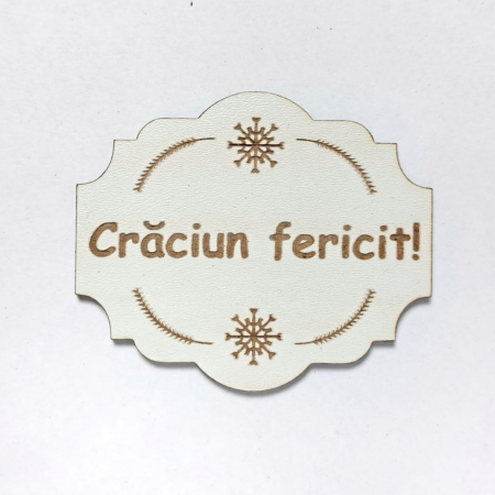 Decorațiuni Crăciun - Plăcută personalizată cu mesaj pentru aranjamente - Crăciun - Model 3