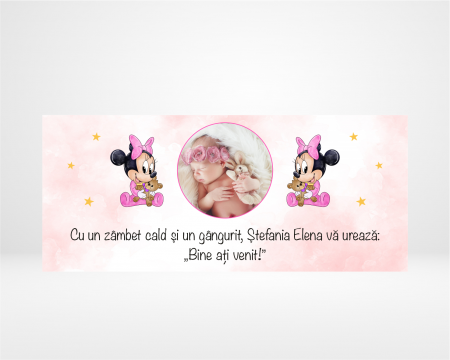 Plicuri de bani - Plic de bani pentru botez - Baby Minnie - Poză