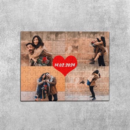 Alte cadouri personalizate - Puzzle personalizat cu 4 poze și text