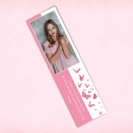 Semne de carte personalizate - Semn de carte personalizat cu o poză și mesaj - Primăvară - Model 5