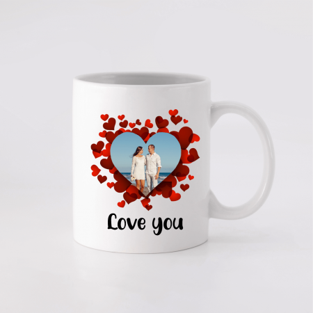 Set Căni Personalizate Cuplu - Love You și Love You More [2]