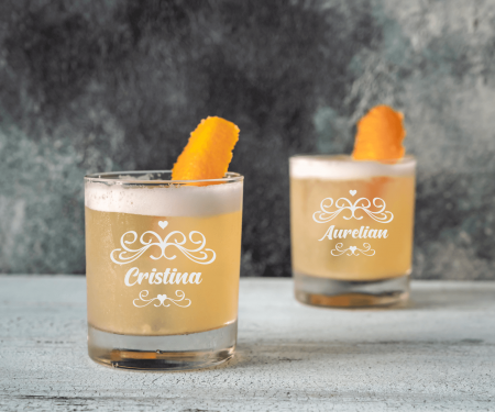 Pahare de whisky - Set pahare de whisky personalizate - Nume