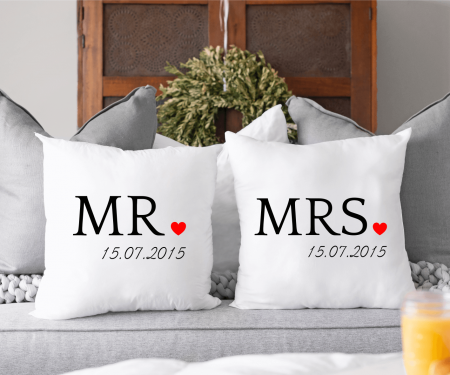Perne - Set perne personalizate pentru cuplu - Mr și Mrs