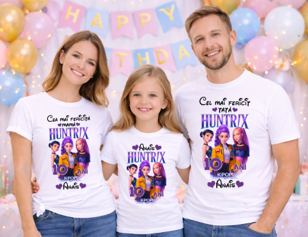 Tricouri personalizate Aniversare - Set tricouri personalizate aniversare - K-pop Demon hunters