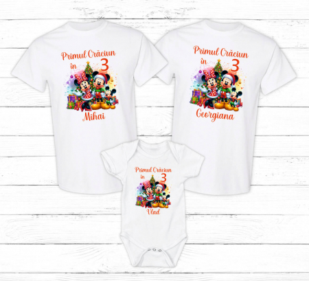 Tricouri personalizate familie - Set tricouri personalizate - Baby Mickey - M20