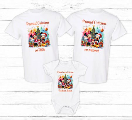 Tricouri personalizate familie - Set tricouri personalizate - Baby Minnie - M20