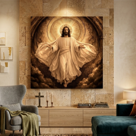 Tablouri canvas - Tablou canvas pânză - Iisus – Lumina Învierii