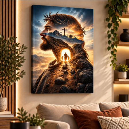 Tablouri canvas - Tablou canvas personalizat pe pânză - Iisus Hristos – Drumul spre mântuire