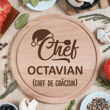 Tocătoare personalizate - Tocător personalizat - Chef de Crăciun