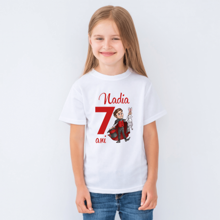 Tricouri personalizate Aniversare - Tricou copil personalizat - aniversare - Magician