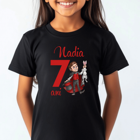 Tricou copil personalizat - aniversare - Magician [1]