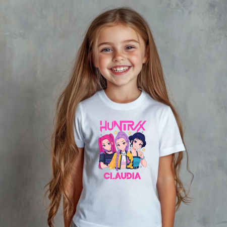 Tricouri - Tricou copil personalizat cu nume - KPop Demon Hunters - M1